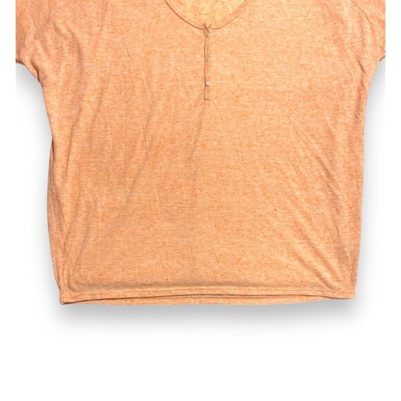 Victoria's Secret Peach Henley Top Size M/M Womens Casual Knit - Picture 3 of 11